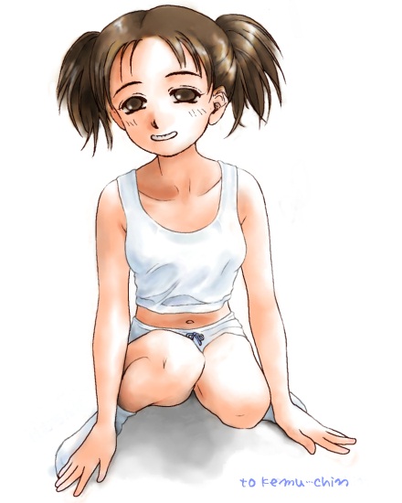 けむちんちぇ〜っく!!!やっぱこの靴下がポイント中のポイントやな〜。このような反則的萌えポイントを押さえてるとはさすが(???)です。